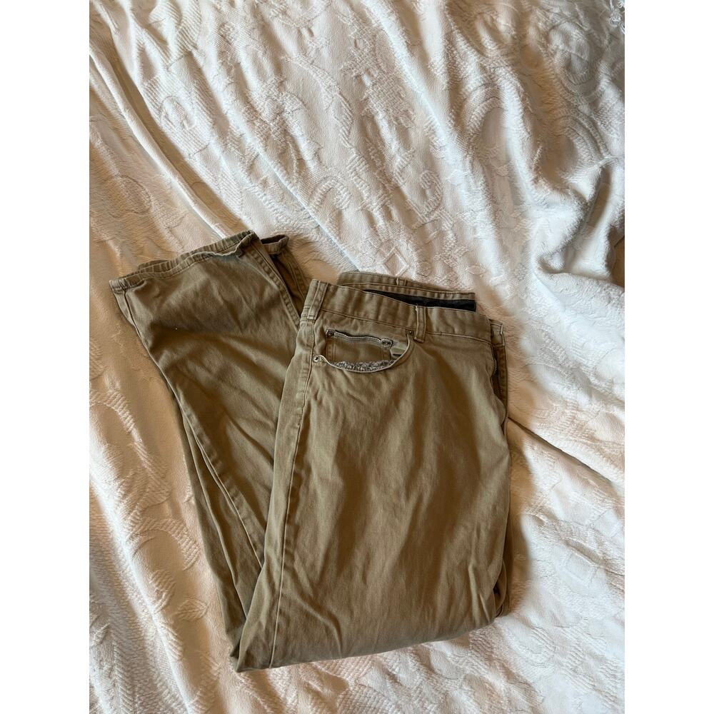 Iron Co. Tan Brown Denim Jeans Mens 36x30